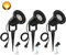 SanGlory 3er Set GU10 LED Gartenstrahler mit Erdspieß, 7W LED Gartenbeleuchtung Warmweiß Außenlampe Metall Gartenleuchte Rasenstrahler Außen-Strahler IP65, LED Strahler 2m Kabel mit Stecker