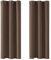 Deconovo Blickdicht Gardinen mit Ösen für Schlafzimmer Thermogardinen Vorhang Blickdicht Thermovorhang Kälteschutz Thermogardine Hitzeschutz dicke Thermovorhang, 138x107cm(HöhexBreite), Braun, 2er Set