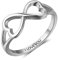 SILBERTALE 925 Silber Ring Unendlichkeit Damen Infinity Knot Ringe Ich liebe dich Promise ring herz Verlobungsring Schmuck Geschenke Frauen Freundschaftsringe Freundschaft Hochzeit Verlobungsringe