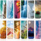 Tenare 12 Stück Magnetische Lesezeichen Landschaft Magnet Lesezeichen Doppelseitige Magnet Seiten Markierungen für Schule Lehrer Studenten, Buchliebhaber Geschenke, 12 Designs