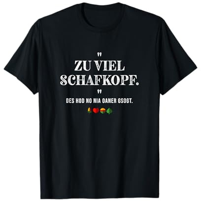 Lustiges Schafkopfer Schafkopf aus Bayern T-Shirt