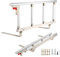 Hlieeosfcn Barandilla Plegable Lateral para Cama Adulto, Dispositivos Asistencia Médica Discapacitados,Barra Seguridad, Anticaída Cama Hospital Cabecera Barandillas de Aluminio