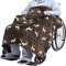 DATEN Rollstuhldecke Rollstuhlwärmer-Decke, Mit Fleece gefütterte Rollstuhl-Kuscheldecke, Beinschutzhülle, Radmobilität, Scooter-Beinwärmer, hält für ältere Menschen, Behinderte oder Menschen im Büro