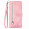 NEXCURIO Handyhülle für Samsung Galaxy S23 Ultra 5G Hülle Klappbar mit Kartenfäch Ständer Klapphülle Schutzhülle Leder Wallet Flip Case Cover Tasche Handytasche Stoßfeste - Rosa