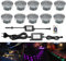 CHNXU 10er Set Terrassen Einbaustrahler RGBWW Boden Einbauleuchten Außen RGB + Warmweiß LED Treppen Beleuchtung Ø45mm Bodeneinbaustrahler IP67 Wasserdicht Einbauspots für Garten Gehweg Küche Holzdeck