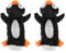 Baoblaze 1 Paar Schlittschuh Kufenhüllen, Hockey Schlittschuhe Kufenschutz, Ice Skate Blade Covers Cute, Plush Ice Skate Blade Covers, Kufenstrump Kufenschoner für Kinder Erwachsene, Pinguin