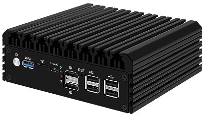 Micro Firewall Appliance, Mini PC, VPN, Router PC, Intel Alder Lake-N 12th Gen N100, HUNSN RJ45, 6 x 2.5GbE I226-V, 2 x HDMI2.1, TF, Type-C, Barebone, NO RAM, NO Storage, NO System