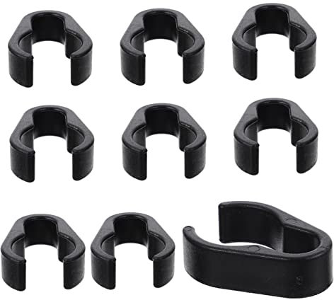 OFFSCH 10pcs Microphone Clip Microphone Cable Holder Mic Cable Clip Keyboard Stand Mic Cable Clamp Mic Stand Cable Clip Mic Cable Holders Swing Boom Accessories Plastic Clip