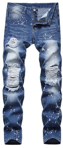 Buetory Men's Ripped Jeans Mens Stretchy Jeans Stretch Jeans Men Slim Fit Slim Jeans for Men Slim Fit Black Jeans Men Slim Fit Mens Jeans Big and Tall Mens Skinny Ripped Jeans