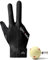 LKSCGPN5UG2DOHEU9X Billard-Handschuhe für Unisex, für Links- und Rechtshänder, 3-Finger-Poolhandschuhe, unförmige Größe für Queue-Shooter, Snooer
