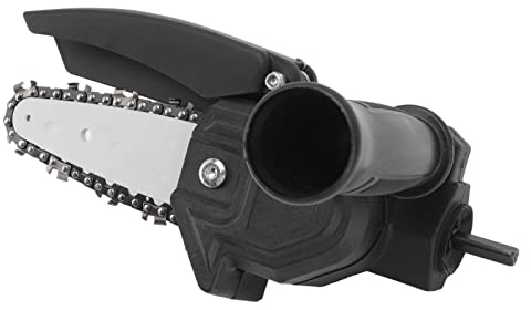 Sonew Convertidor de Taladro Manual a Motosierra, Juego de Adaptador de Mini Sierra Eléctrica Portátil, Adaptador Convertidor de Motosierra Universal, Negro, ABS y Acero, con