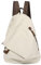 Retro Segeltuch Rucksack Canvas Vintage Rucksäcke Echtleder Daypack Reisetasche Schulterrucksack für Herren Damen (6882-Canvas-Beige)