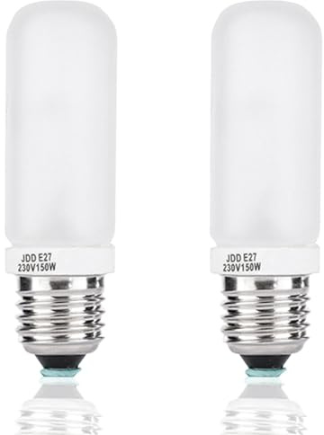 Ohewiiuk 2 StüCk Typ E27 150 W 250 W RöHrenlampe 220 V-240 V für SK400WII DP600W Fotografie-Einstelllicht