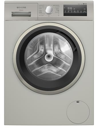 Siemens - Lavatrice a caricamento frontale iQ300, 9 kg, 1400 r.p.m, smartFinish, Programma outdoor, Motore iQdrive, Acciaio opaco anti-impronta - WM14N29XEP