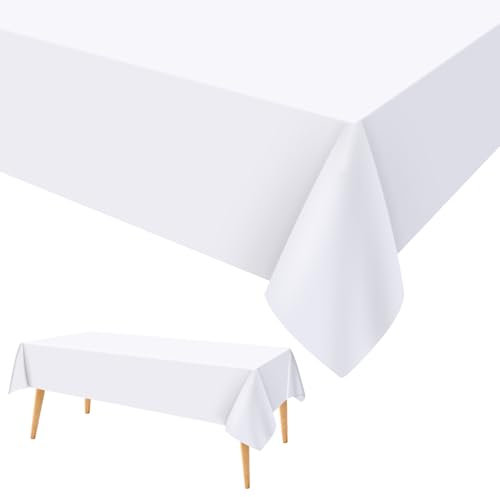 AMFUN 2 Stück Tischdecken, Wasserdicht Geburtstag Tischdecken, Tischdecke Geburtstag, Rechteckig Tischtuch Geeignet für Party Weihnachten Hochzeit,137 x 274 cm