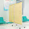 GUODDM Stellwand Sichtschutz - Paravent Raumteiler Mit Rädern, Klappbarer Sichtschutz Auf Rollen, Medizinischer Sichtschutz Auf Rollen, Raumteiler, Temporärer Zaun Für Klinik/Patienten(B,4-Panel)