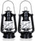 Petroleumlampe Outdoor , Retro Sturmlaterne,Black Petroleumlampe Geeignet Für Indoor ,Haus, Garten, Camping (Black-2Stücke)