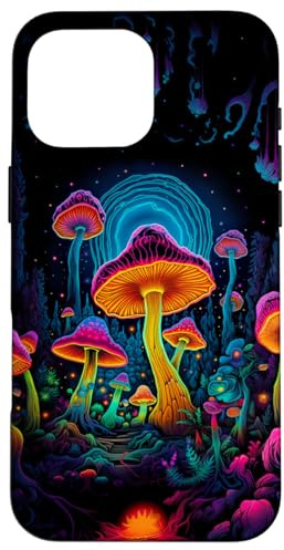 Trippy Psychedelic Magic Mushroom Pilze Goa Psy Trance Hülle für iPhone 16 Pro Max