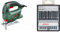 Bosch Home and Garden Jigsaw PST 700 E (500 W, 1x Saw Blade, in Carrying case) + 10-Piece Robust Line Jigsaw Blade Set (Wood and Metal for Cutting Wood and Metal, Accessories for Jigsaws)
