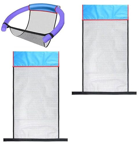 Réseau de Sièges de Piscine,Filet de Maille Hamac Flottant,Réseau de Sièges de Piscine Flottants,Filet de Sécurité pour Siège de Piscine,Réseau de Chaise de Piscine Portable 2 Pièces Tokaneit