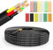 Wirelume 20AWG 6x0,5 mm² Elektrischer Kabel 6 Adrig Kabel 5V/12V/24V verseilt PVC Stromkabel 100FT/30,48M Niederspannung verzinntes Kupferkabel Mantelleitung Feuchtraumkabel Elektrokabel