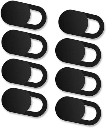 8 Pack Webcam Cover, 0.027 inch Ultra Thin Laptop Camera Cover Slide for iPhone iPad MacBook Pro Computer iMac Cell Phone PC Slider Protect Your Privacy Security