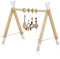 Zwergensache Spielbogen aus Holz – Hochwertiges, ästhetisches Design | Made in EU | Für Babys ab ca. 3 Monate bis ca. 8 Monate | Mit auswechselbaren Anhängern (Natur)
