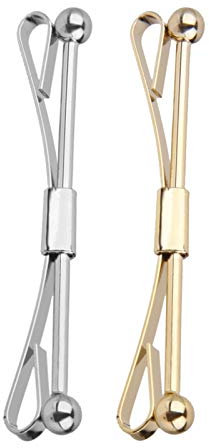 Cardigan Clips 2 pièces Cravate Chemise Cravate col Broches Clip Fermoir Simple Hommes Barre Broche Femmes émail Broche Badge Broches pour Hommes