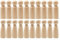 Sixfolo Holzfiguren Groß zum Bemalen 20 Stück Holzpuppen zum Basteln 90 mm Große Figurenkegel Holz Spielfiguren Rohlinge für Hochzeiten,Geburtstage und Partys Dekoration (2 Stile)