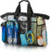 ZoneYan Strandtasche Groß, Extra Große Reisetasche Strandtasche, Netz Strandtasche, Strand Aufbewahrungstasche, Große Mesh Strandtasche, Faltbare Strandtasche, Badetaschen Strandtaschen (Schwarz-XXL)