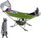 MOCK ONE Hammock with Stand with Adjustable Sunshade Canopy, Portable Free Standing Hammock with Steel Frame for Outdoor, Garden, Camping, Beach, Green