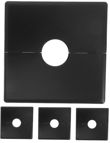 Zerodeko 4pièces Panneau Mural Adhésif pour Câbles Cache-Plaque Murale avec Passe-câbles Cache-Prises Murales Existantes Plaque De Câble Décorative Cache-Prise