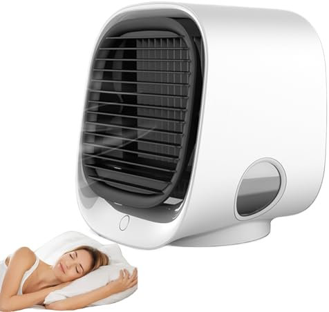 Baoqifong Climatizzatore portatile, camera da letto, climatizzatore regolabile a 3 livelli, per giardino, scuola, palestra, campeggio, attività all'aperto