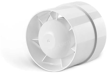 4/6 Zoll Inline-Kanalventilator Luftventilator Metallrohr Belüftung Abluftventilator Mini-Abluftventilator Badezimmer Toilette Wandventilator Kanalventilator(4inch)