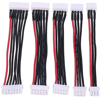 KIMISS 6S -Balance -Kabel 5PCS / Set SALTAL Ausgabe Kabel Silikondraht RC Zubehör 2S / 3S / 4S / 5S Wesentliche Ausgleichs und Ladebatterien