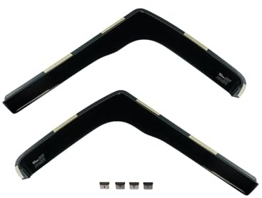 Van Demon Team HEKO Wind Deflectors for Vauxhall Combo 2011-2018 Front Set of Window Deflectors, Accessories Smoked UV & Scratch Resistant Acrylic In-Channel Fitting Air Ventilation & Rain Protection