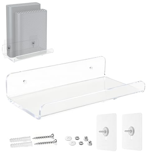 NEWZEROL Universal Router Wandhalterung für Telekom Router Speedport 7 | für Router 9.5*20cm, Hergestellt aus hochwertigem Acrylmaterial, bohrfreie Klebemontage, platzsparender halter