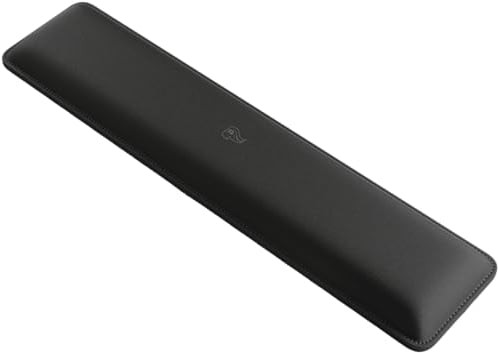 Glorious Gaming Padded Keyboard Wrist Rest (Full Size, 25mm Thick) - Anti-Fray Stitched Edges, Smooth Cloth Surface, Anti-Slip Rubber Base, Medium Firmness, 440 x 100 x 25mm - Black-Stealth