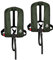 12skipper 2er-Set Automatik-Rettungswesten 165N ISO mit Harness, Schwimmweste, Olive