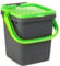 Ecoplast | Poubelle pour collecte différenciée 20 l, poubelle en plastique recyclée, vert, 34,5 x 34,5 x 34,5 x 34,5 cm, fabriquée en Italie