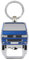BRISA VW Collection - Volkswagen Schlüssel-Anhänger-Ring Accessoire Keyholder mit Bier-Flaschen-Öffner im T5 Bulli Bus Design (Bus Front/Blau)