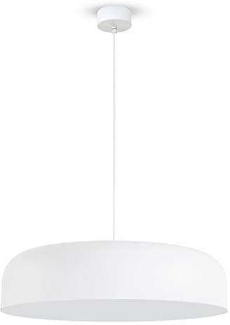 L+ Moderne Pendelleuchte aus Metall handgefertigt Küche Wohnzimmer Schlafzimmer Ø40cm E27 (weiß)