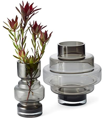 Philippi - City Vase - RetroStyle kombiniert mit aktuellem Design - Ideal für Bunte Blumensträuße - in 2 Größen (Größe L)