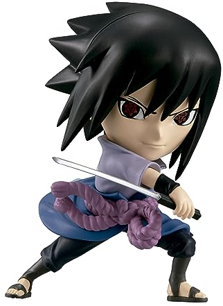 BANDAI Chibi Masters VE63387 Shippuden Anime Sasuke Uchiha Kawaii Naruto, 8 cm, mehrere Farben