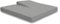 one-home Split Topper Spannbettlaken grau 180x200-200x200 cm Heavy Jersey Baumwolle