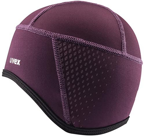 uvex bike cap all season Fahrradmütze - atmungsaktiv & schnelltrocknend - warmhaltendes Fleece-Material - plum, S/M