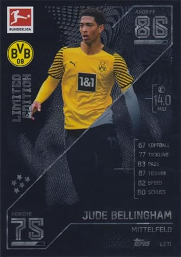 Match Attax Fußball Bundesliga 2021/2022 - Limited Edition Karten LE Einzelauswahl (LE11 - Jude Bellingham)