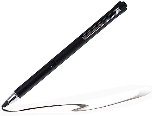 Navitech Black Rechargeable Fine Point Digital Stylus - Compatible With Motorola g22