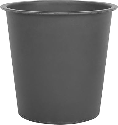 Moderner Einsatz für Pflanzkübel Kunststoff schwarz rund 26 x 26 x 24 cm BALZO