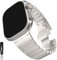 Miimall Correa Compatible con Apple Watch Ultra 49mm, Banda de Acero Inoxidable, Pulsera de Repuesto sin Brecha, Repuesto Ajustable de Metal para Apple Watch 42mm 44mm 45mm 49mm, Titanio